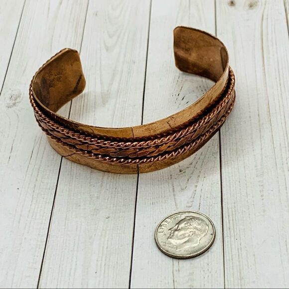Mexican Copper Cuff Bracelet - Picture 1 of 4